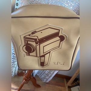 Y2K 2002 Paul Frank vintage Super 8 Camera Tan Crossbody Bag